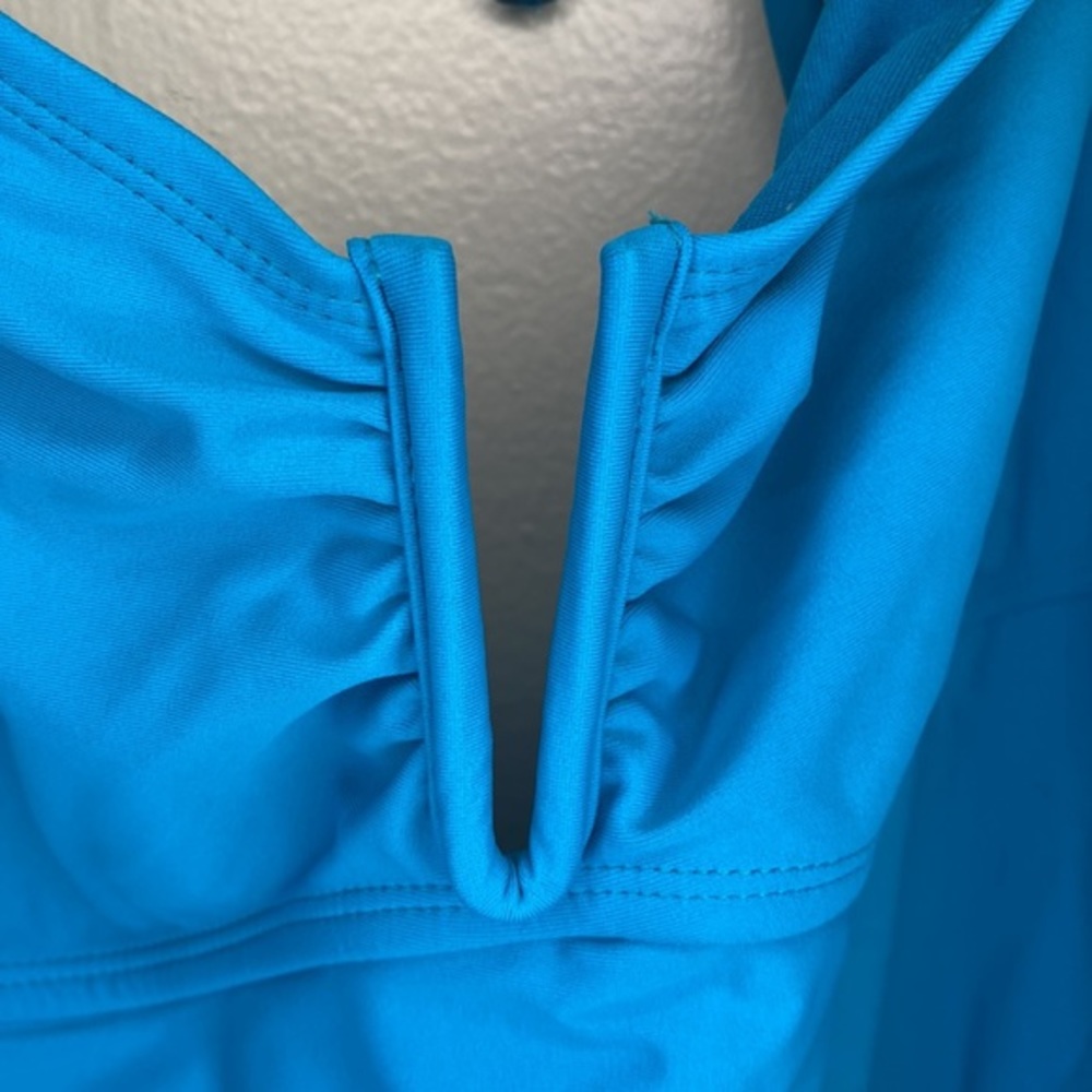 Old Navy Teal One Piece Halter OR Strapless One Piece Bathing Suit Size 16 - Picture 4 of 6